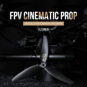 C7.5x4.6 Tri-Blade 7.5" Cinematic FPV Propeller （2 Pack）
